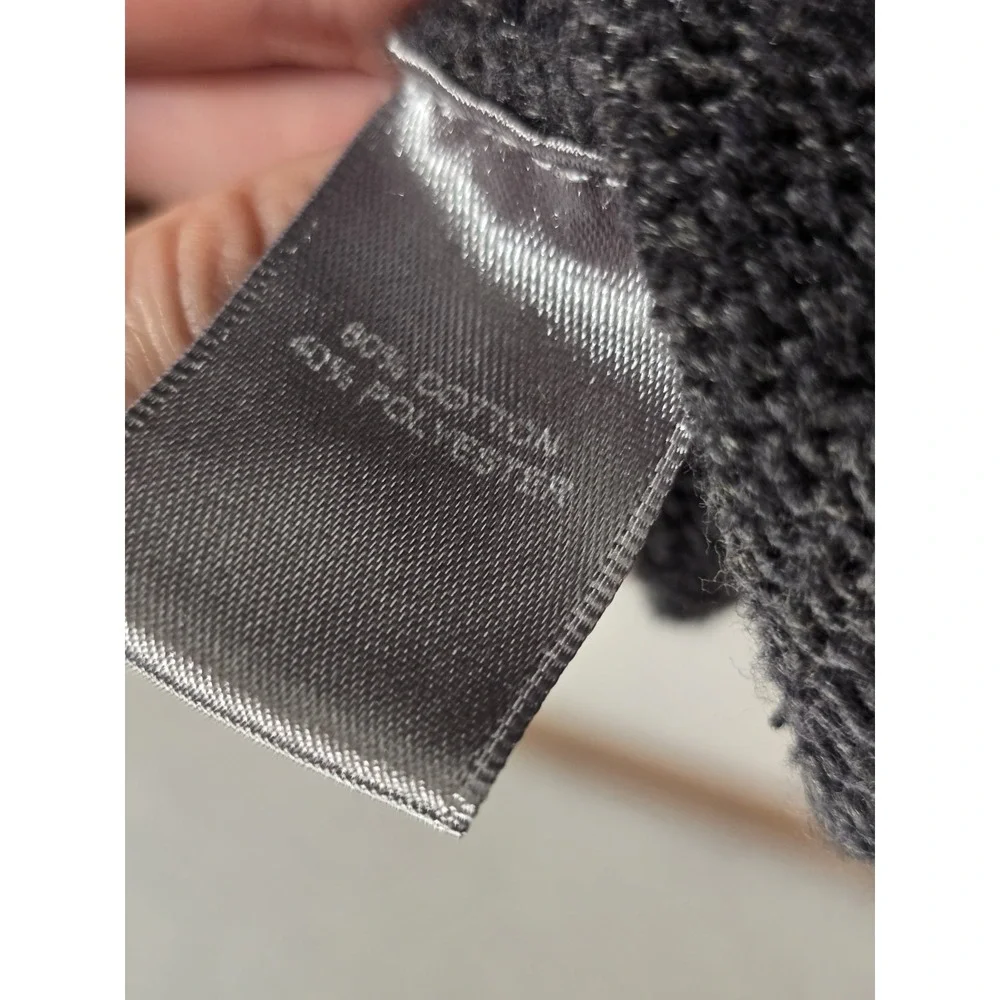 Marled Reunited Clothing Gray Cable Knit Full Zip Sweater Mock Neck XL Unisex